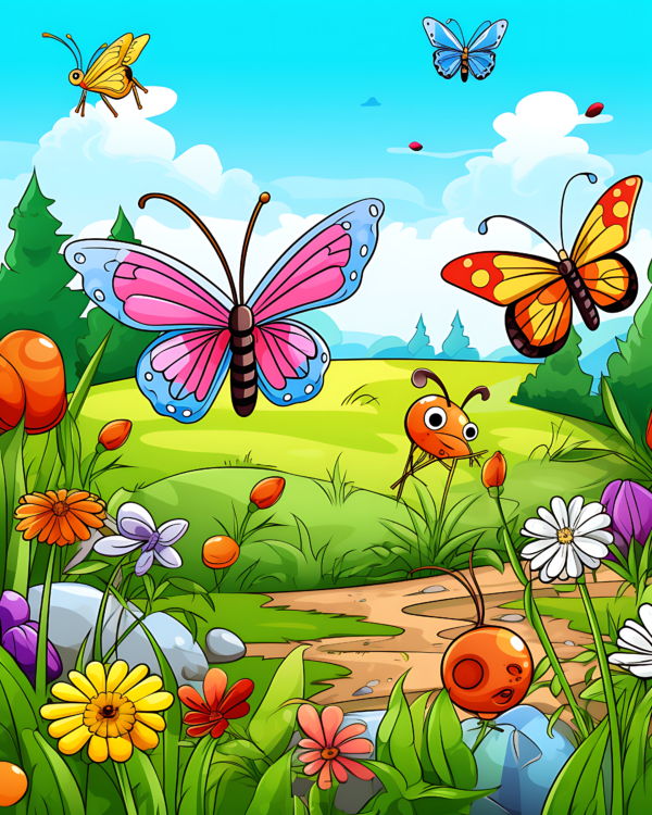 Bugs and Insect Coloring Book - Image 2